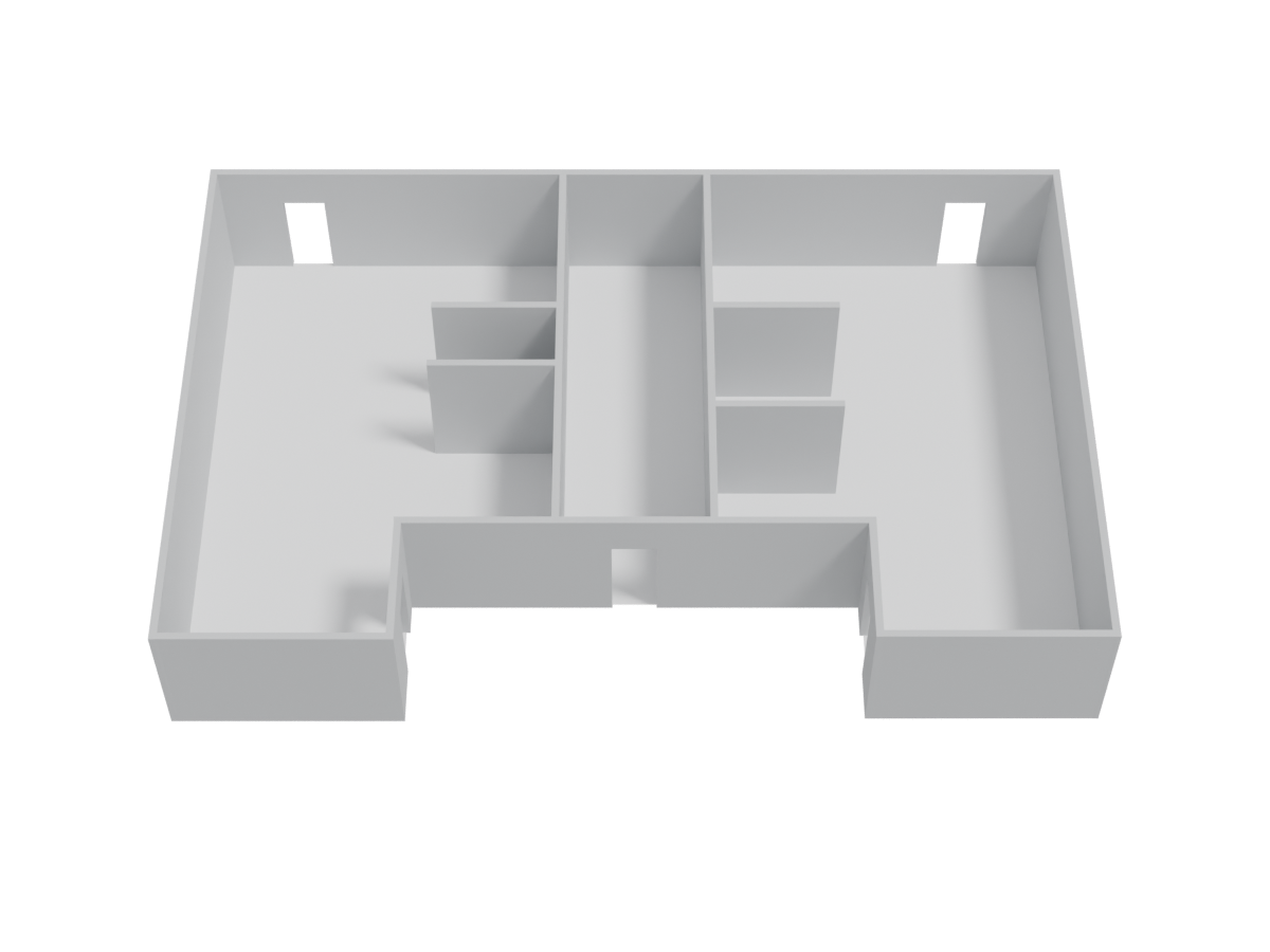 Building 2 isometric 3D render